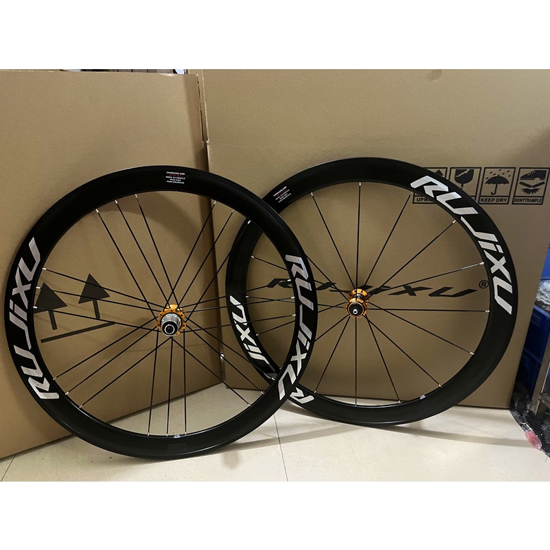 RUJIXU road bicycle wheelset 700C aluminum alloy 5 Peilin wheel six