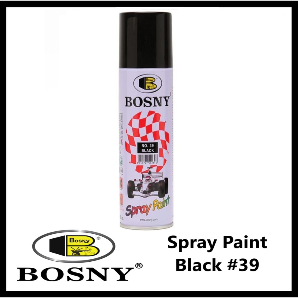 Bosny Spray Paint Flat Black and Black Shopee Philippines