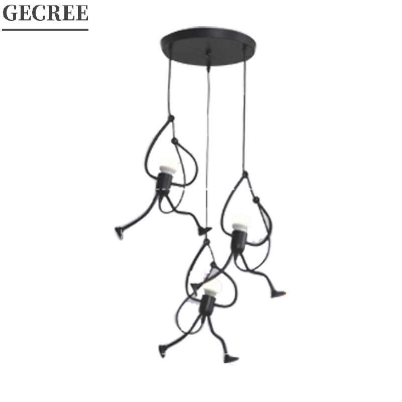 Chandelier Iron Art Ceiling light Living Room Pendant light Industrial