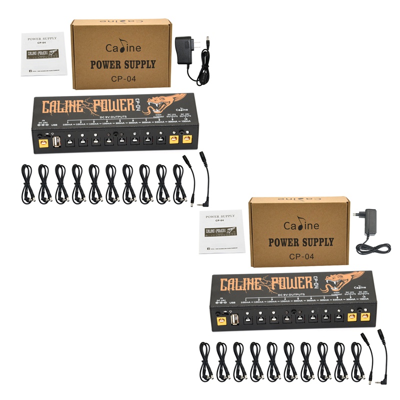 Caline Cp04 Guitar Pedal Power Supply 10 Isolated Output Power Tuner