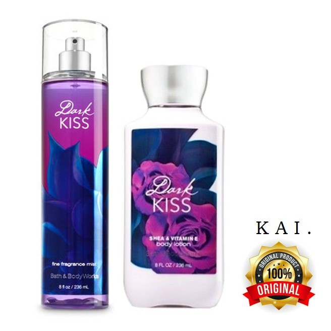 ORIGINAL Bath & Body Works Dark Kiss Set 236ml Shopee Philippines