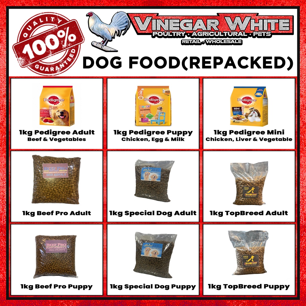 Dog food 1kg Beefpro Special Dog Topbreed Pedigree Vitality Puppy Adult