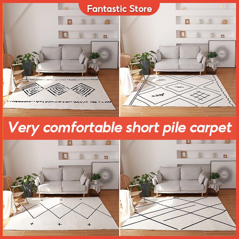 Short pile carpet living room carpet imitating cashmere rug absorbent