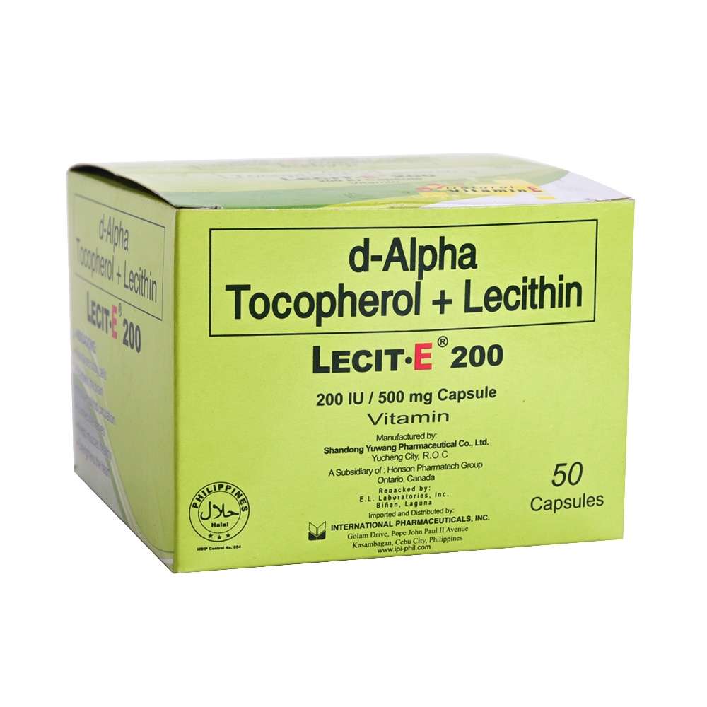 LECIT E d-Alpha Tocopherol + Lecithin 1 Capsule | Shopee Philippines