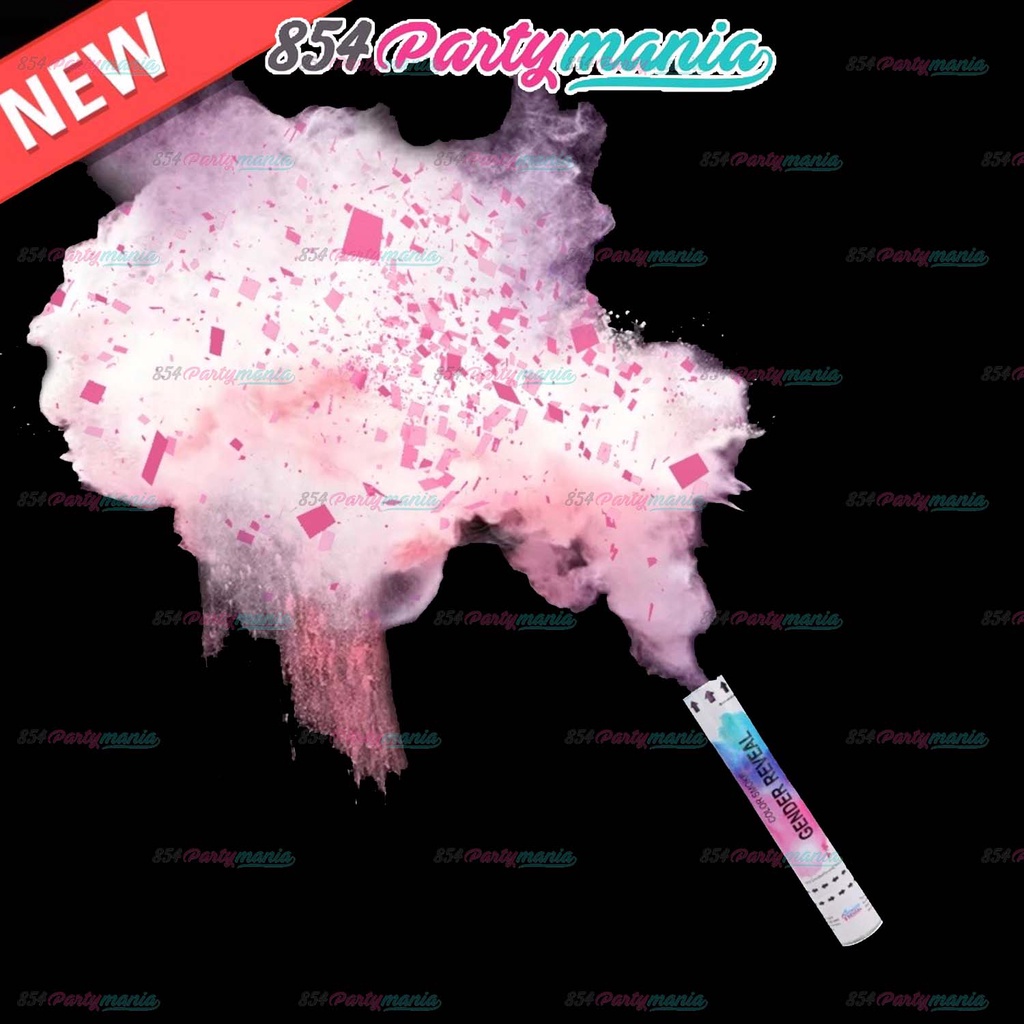 30cm Gender reveal smoke poppers Color Smoke Powder Confetti Gender