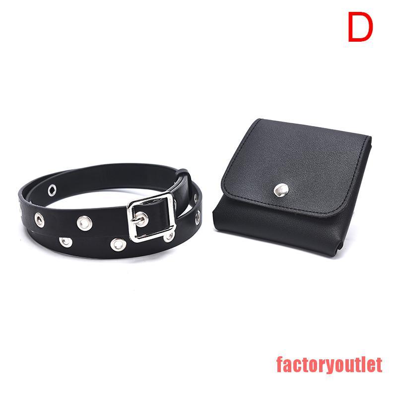 FCPH New Women Belt Leather Punk Belt Fashion Pin Buckle Jeans Waist
