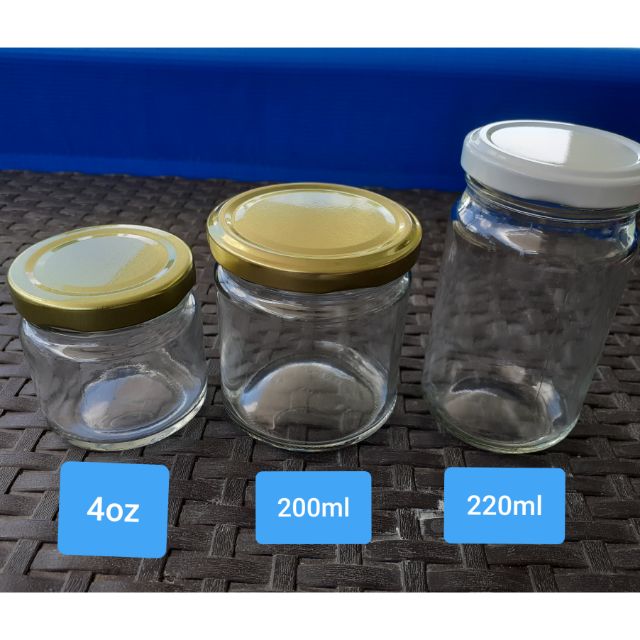 Glass Jars 120ml/200ml/220ml Shopee Philippines