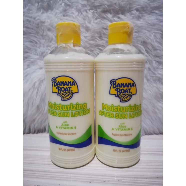 Banana Boat Moisturizing Aloe After Sun Lotion, 16 OZ (473mL) Shopee