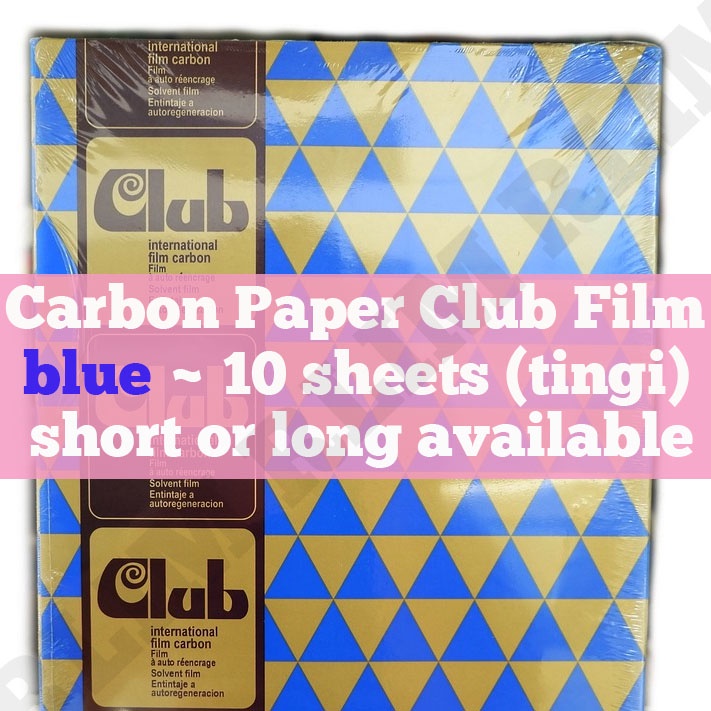 Carbon Club Film Carbon Paper 10 PCS Short Long Shopee Philippines