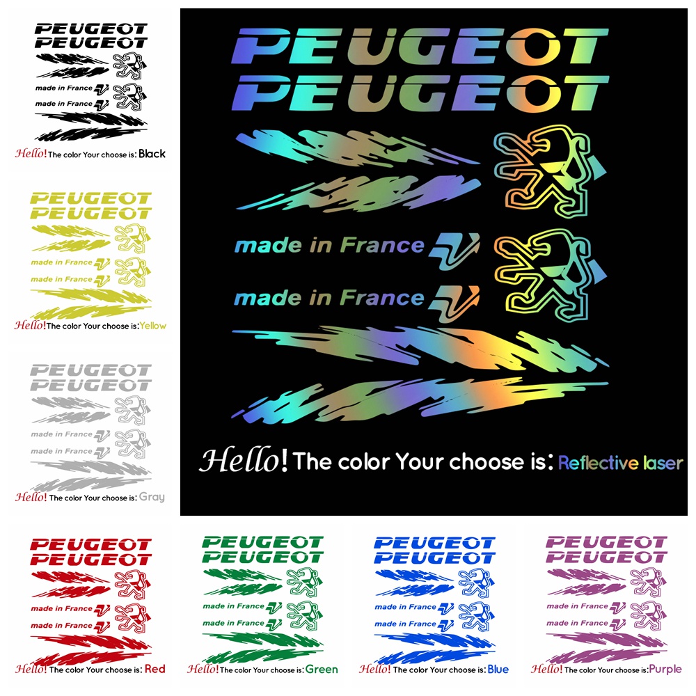 Peugeot Bike Decals Frame Stickers Bicycle Stickers diecut Decal