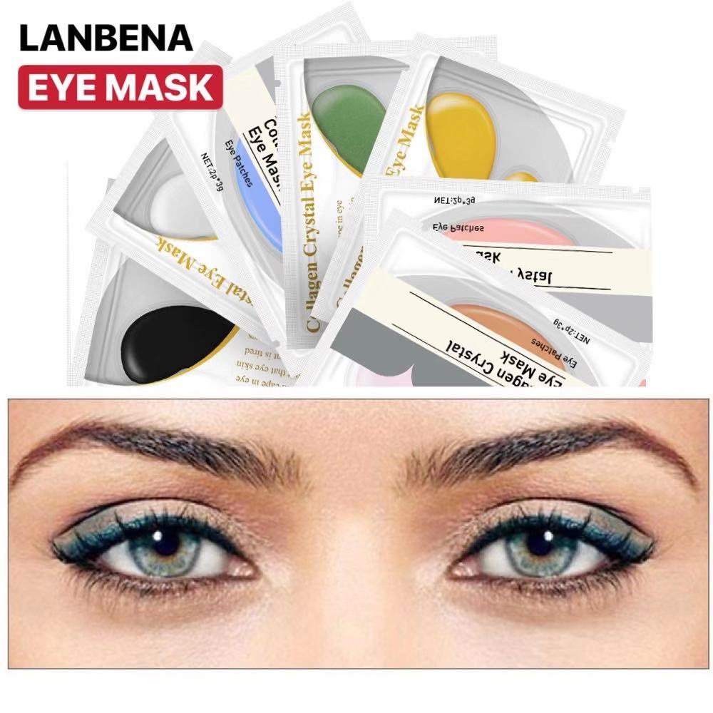 Lanbena Collagen Eye Mask Eye Patches 24K Gold Remove Dark Circle puffy