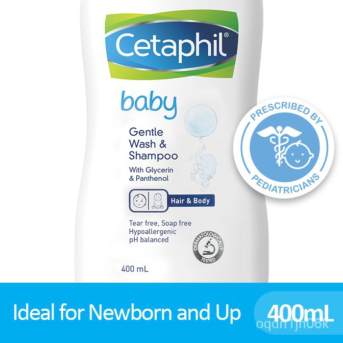 Cetaphil Baby Wash & Shampoo Pump 400ml [Head to Toe Gentle Cleansing