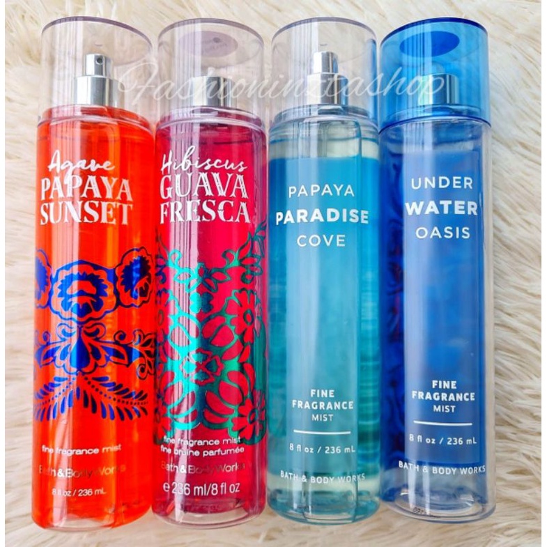 Bath & Body Works Underwater OasisPapaya Paradise CoveAgave Papaya