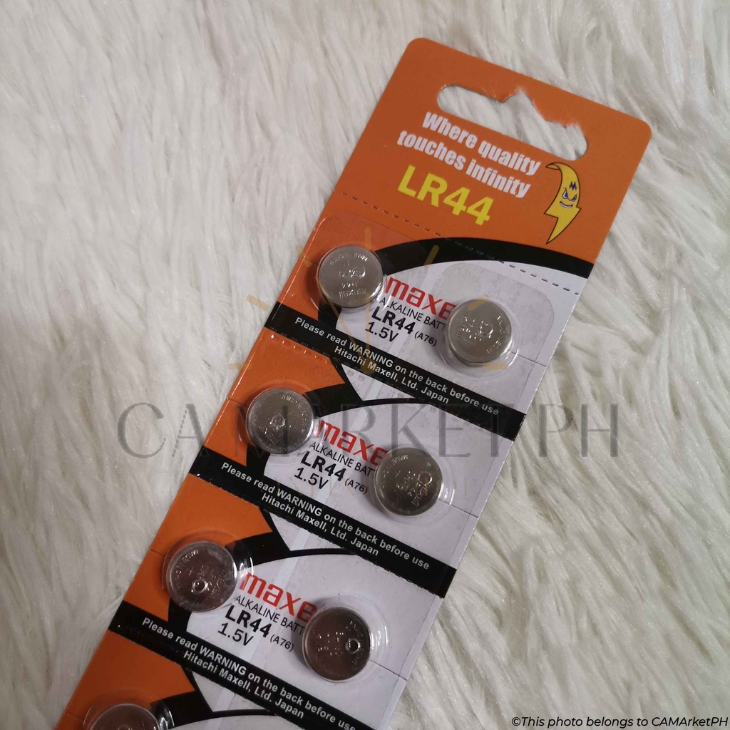 Maxell LR44 (A76), LR1130 (189) and LR41 (192) "SINGAPORE PACKAGING" Alkaline Battery 1pc 1.5V