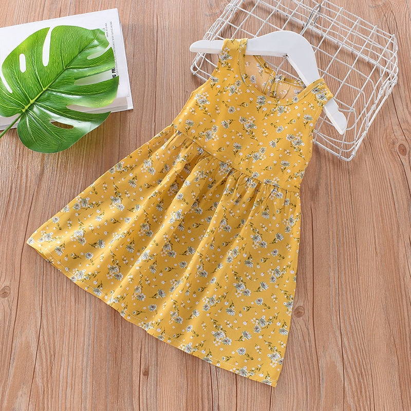 (8 styles)Kids dress for girls 06 years old kids tank top dress baby