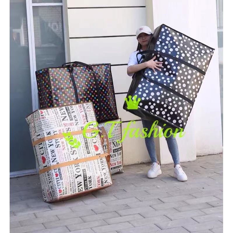 Thick travel luggage /Storage bag bags /Sako bag with zipper