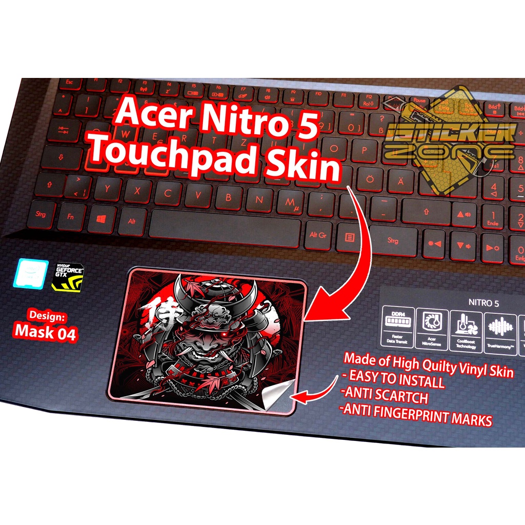 Acer Nitro 5 Touchpad Skins High Quality vinyl Stickers