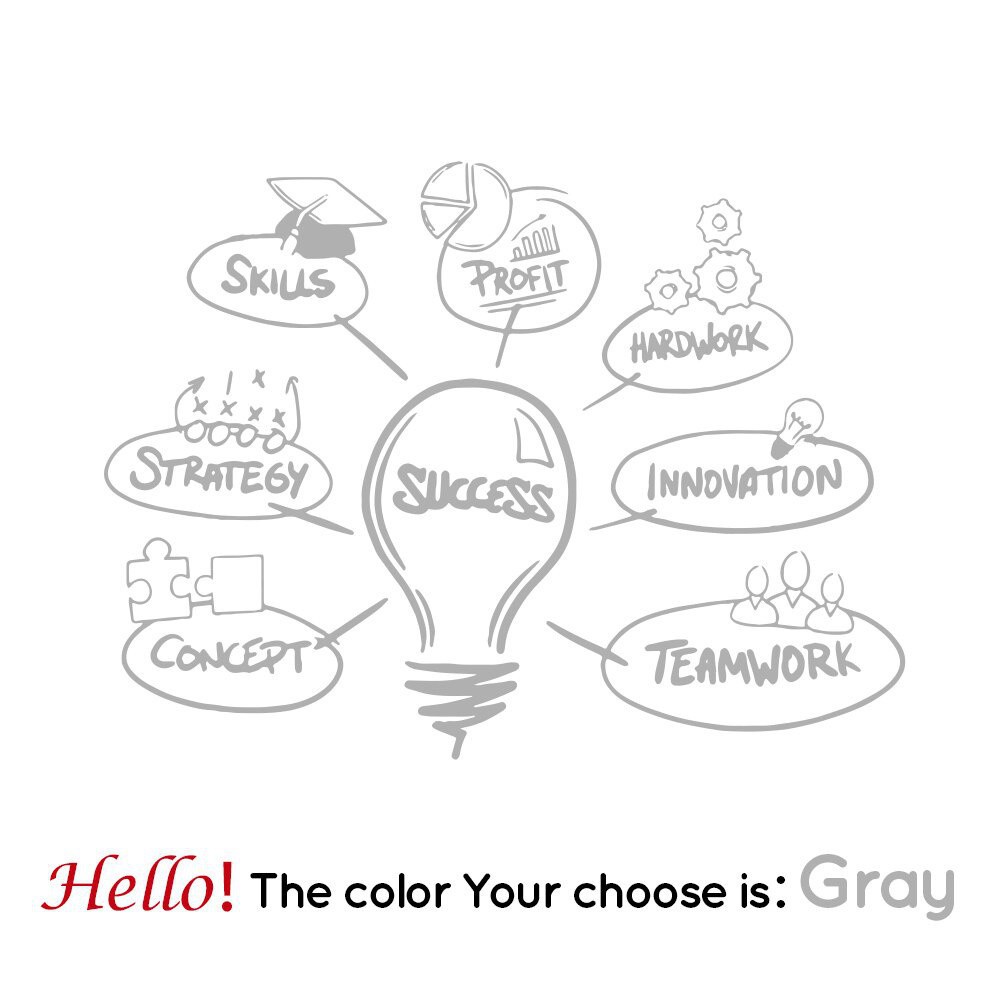 Word Success Office Art Vinyl Wall Sticker For Office Wall Decoration