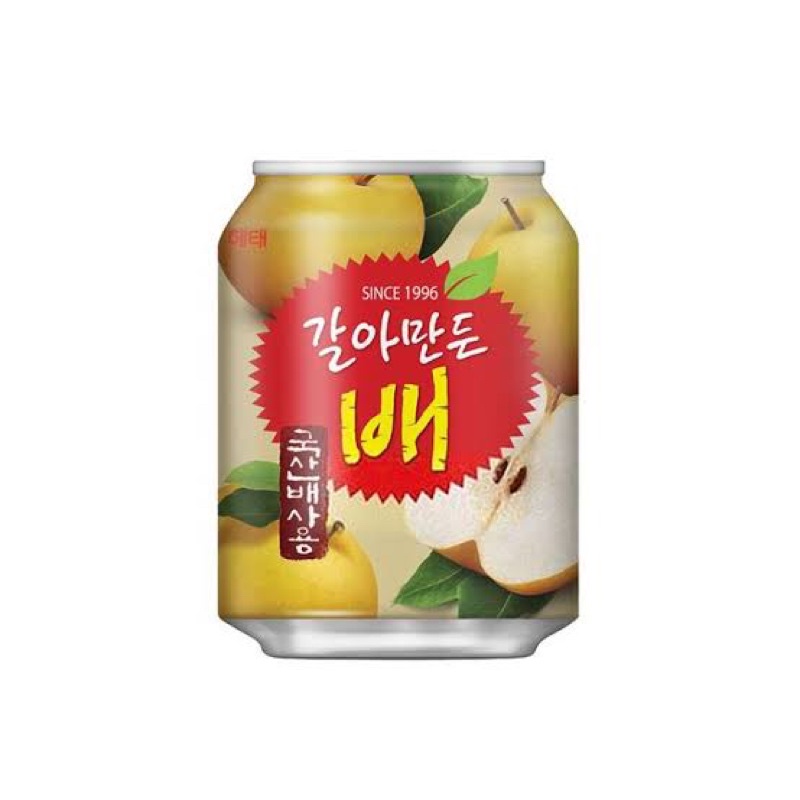 Korean Pear juice antihangover drink 238mL canned juice Shopee