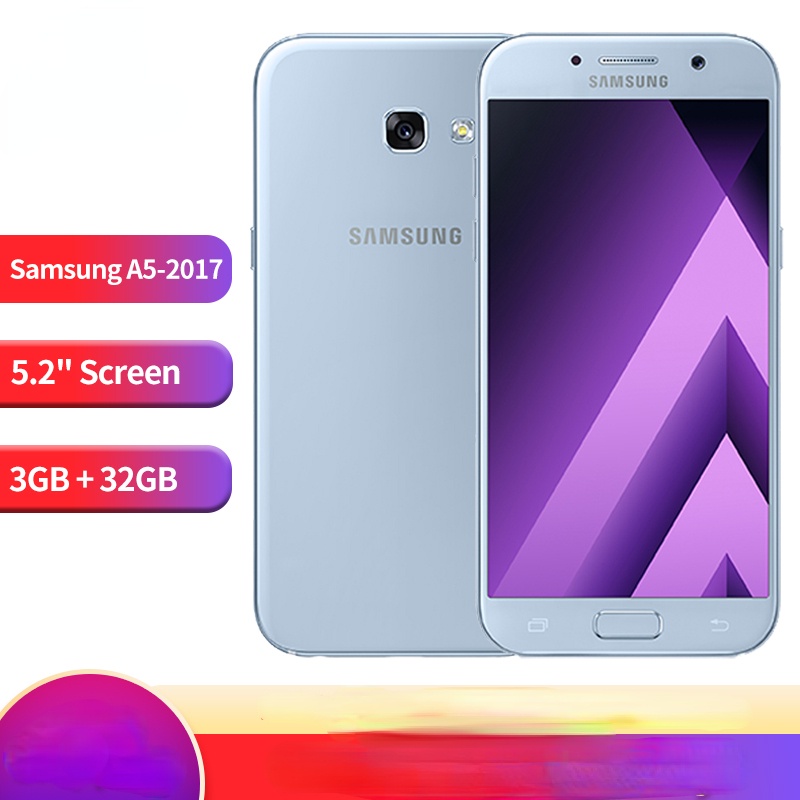 Original Samsung Galaxy A5 2017 4G LTE Mobile Phone Unlocked 5.2