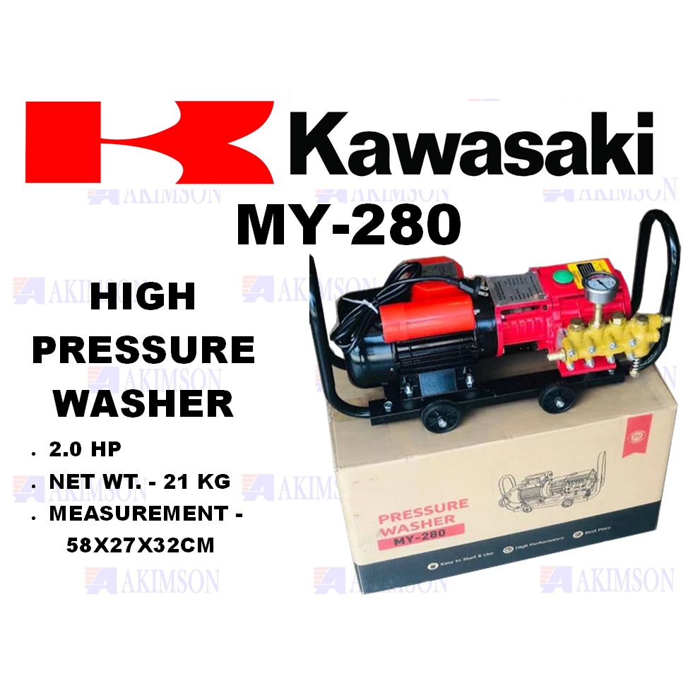 KAWASAKI HIGH PRESSURE WASHER MY280 2.0 HP Shopee Philippines