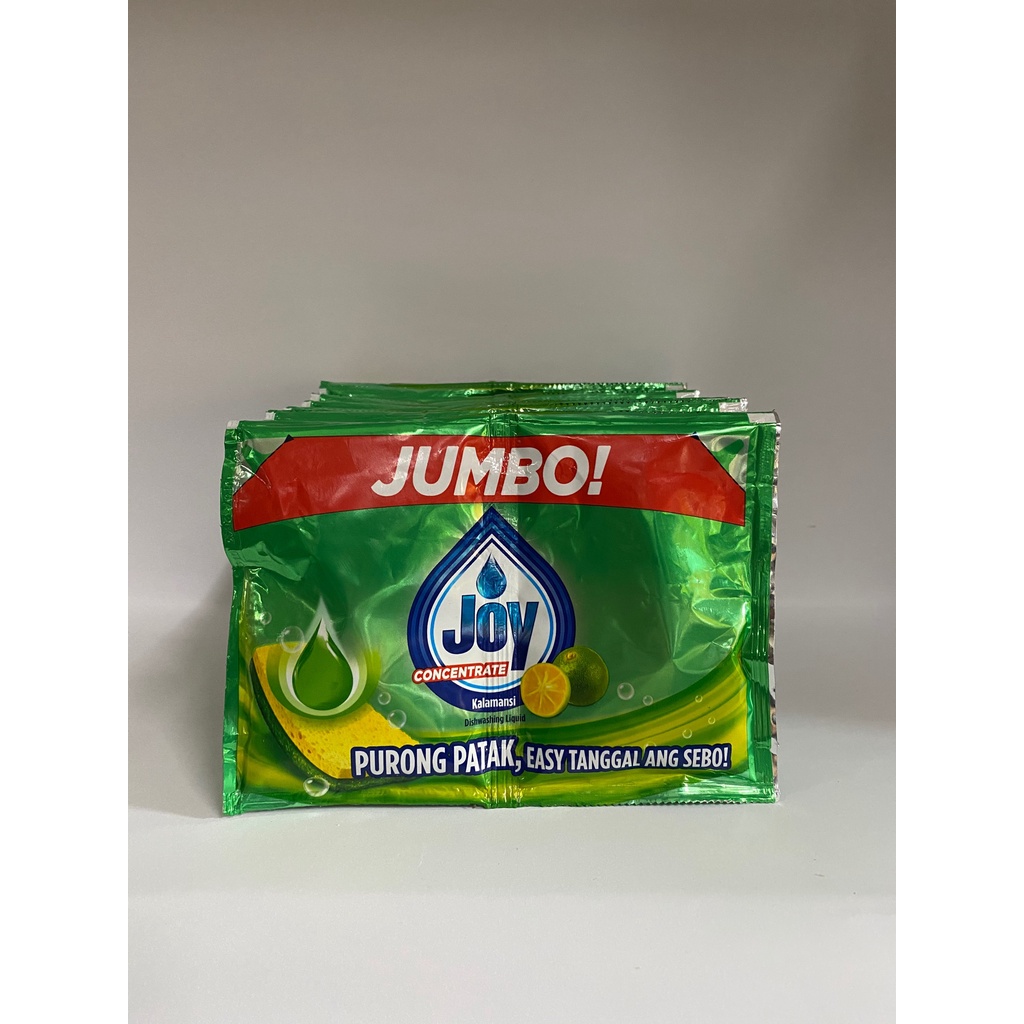 Joy Dishwashing Liquid Calamansi Green Jumbo Sachet 10pcs Shopee