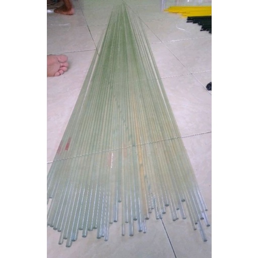 Costum Material Fishing Rod Blank Solid Fiber Clear Pvc Packing