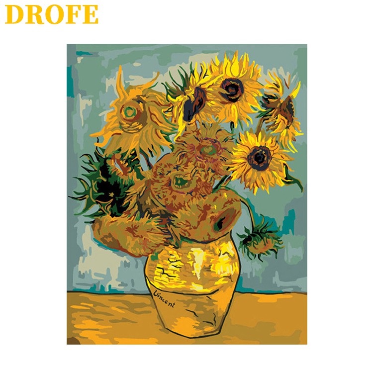 DROFE 40x50cm Van Gogh's Famous Paintings Paint By Numbers Unframed