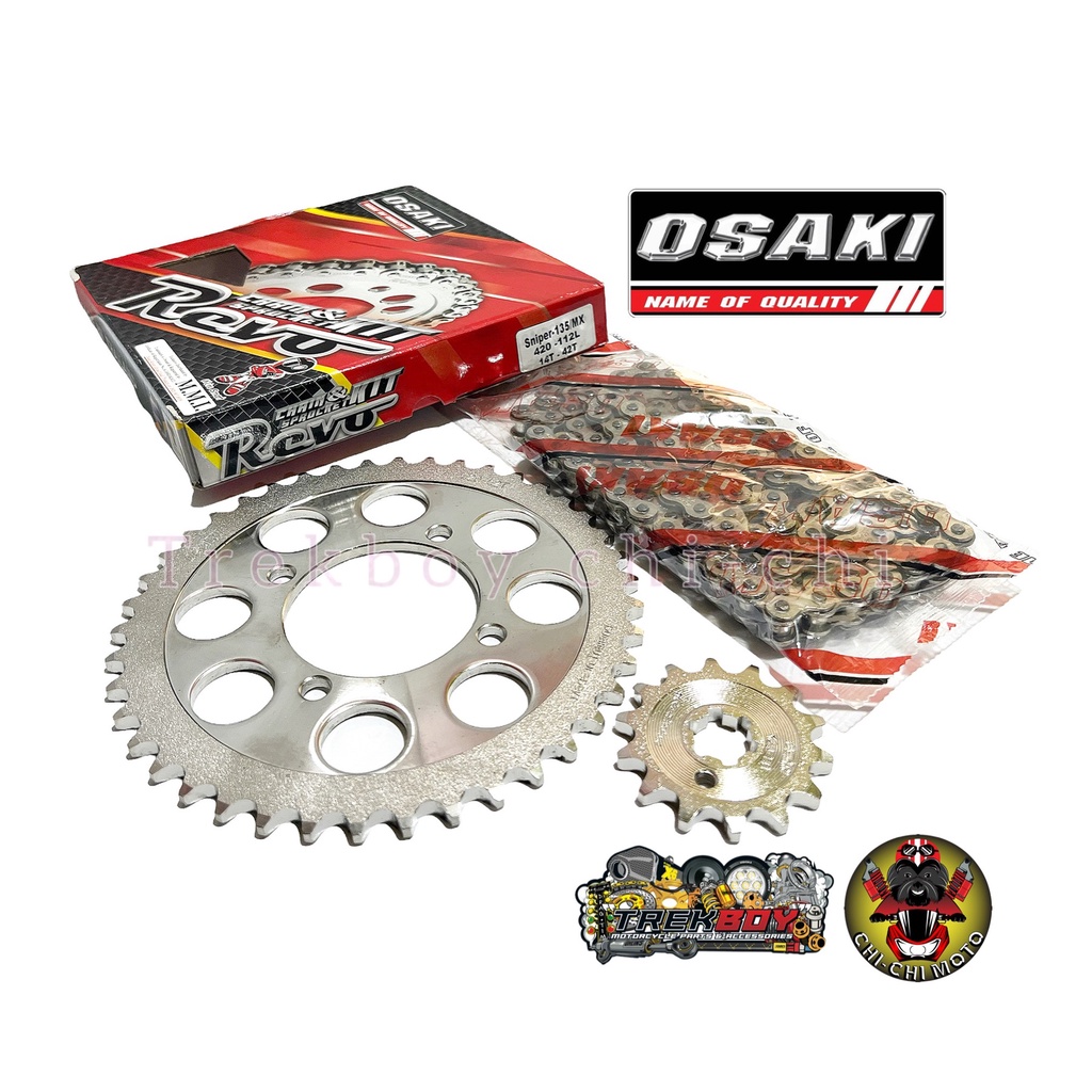 Osaki Revo CHROME for Yamaha SNIPER 135 / Sniper MX Chain and Sprocket