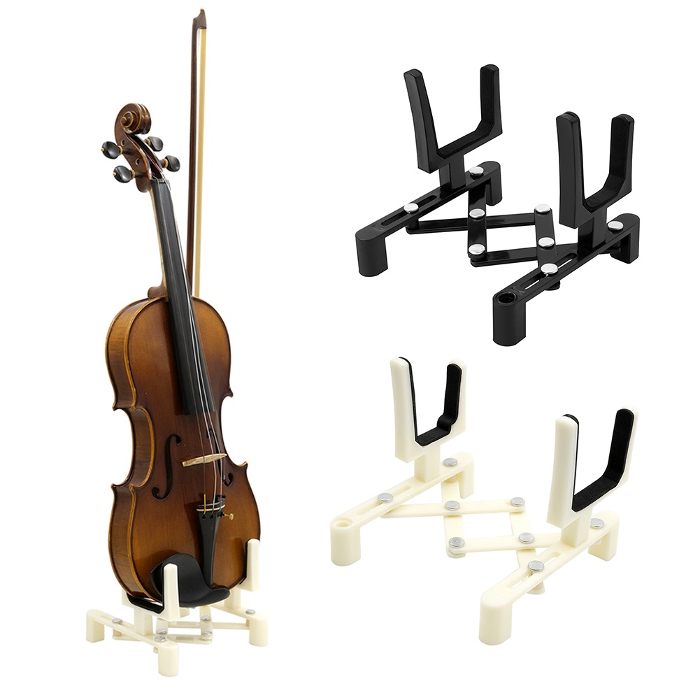 Adjustable Violin Holder Wooden Stand Folding Violin Rack Acoustic