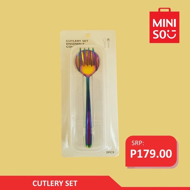 Miniso Cutlery Set (2pc) Shopee Philippines