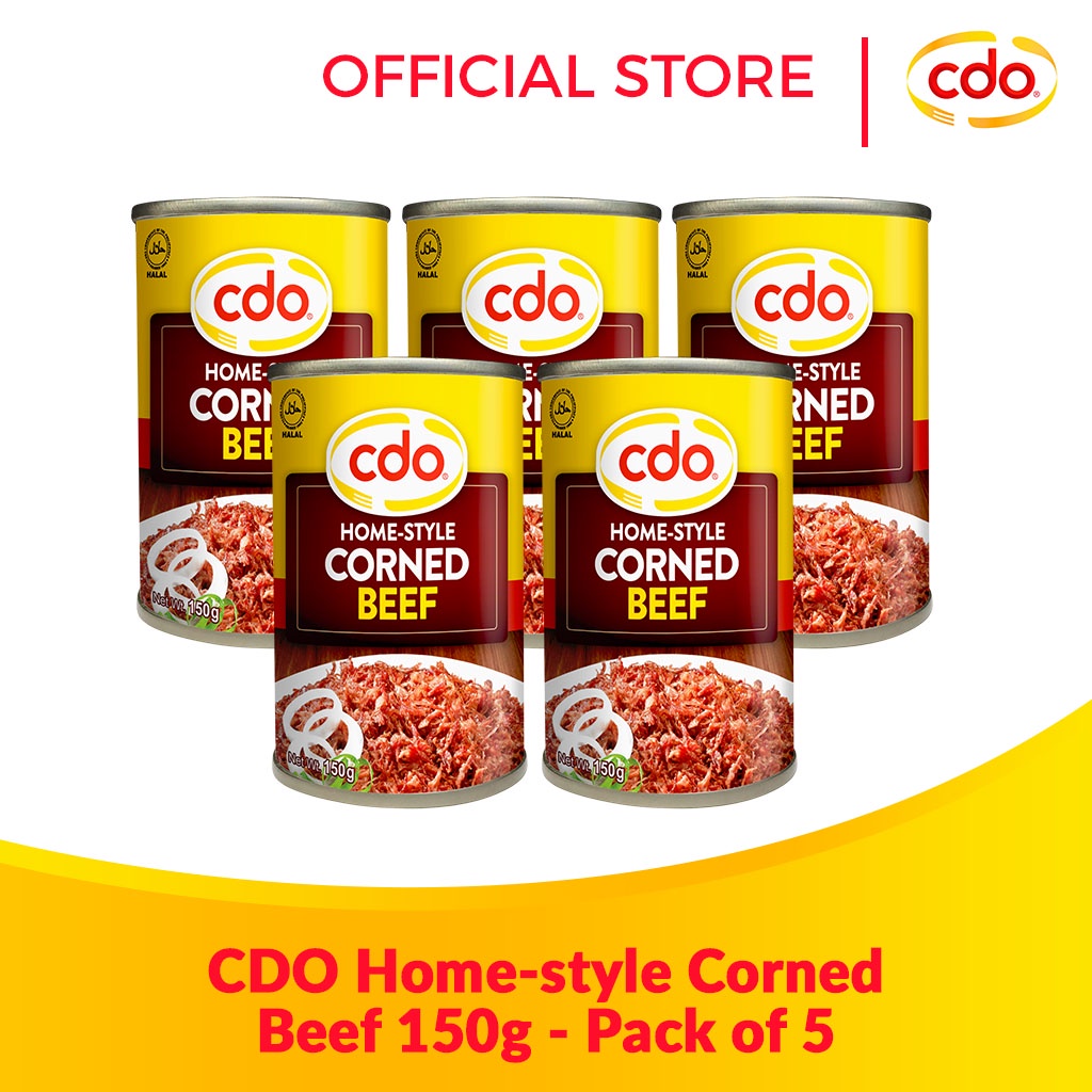 CDO HomeStyle Corned Beef Classic 150g Pack of 5 Shopee Philippines