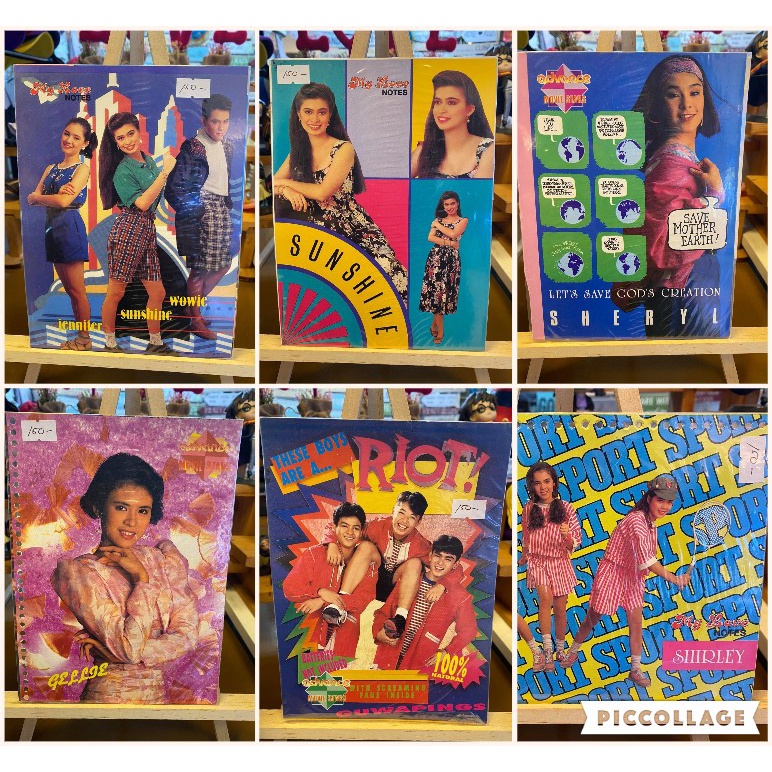 VINTAGE ARTISTA NOTEBOOK CELEBRITY COVERS 90s NOTEBOOK COVERS