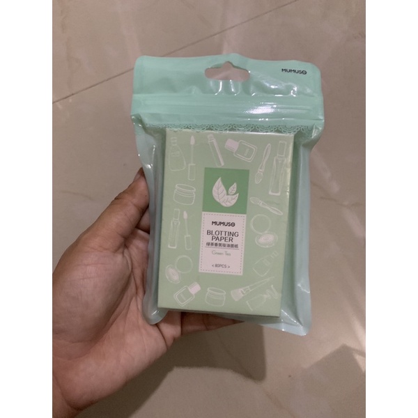 Mumuso Blotting Paper (green tea) Shopee Philippines