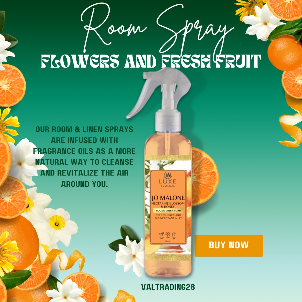 JoMalones Nectarine blossom and honey Room Linen Disinfectant Spray for