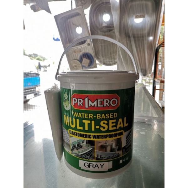 Primero Multi Seal Elastomeric Waterproofing Paint Gray 4kg Shopee