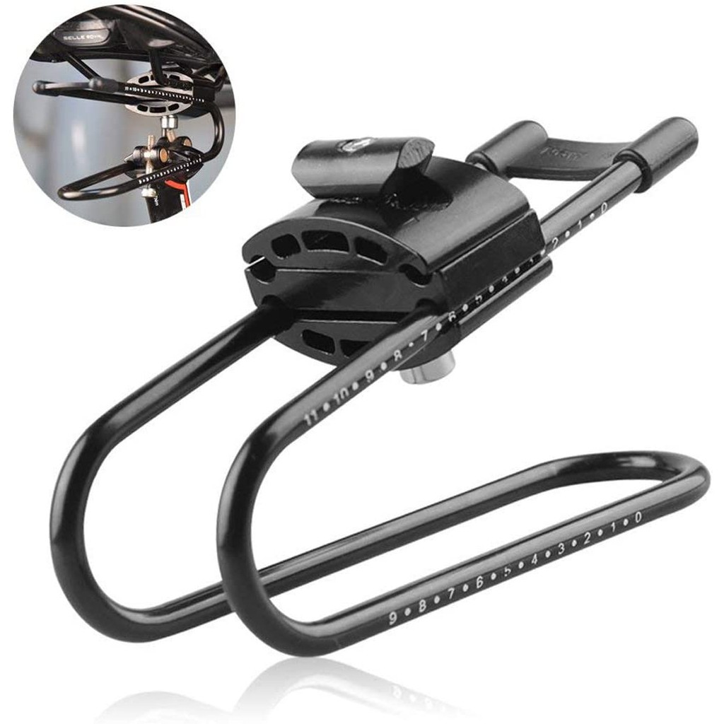 Bicycle Seat Shock Absorber Bike Saddle Suspension Device With Clear Scale For MTB Mountain Road