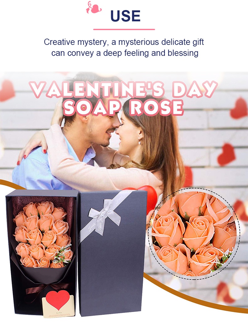 Paadyy 18 /33 pcs Roses valentine's day present for girlfriend