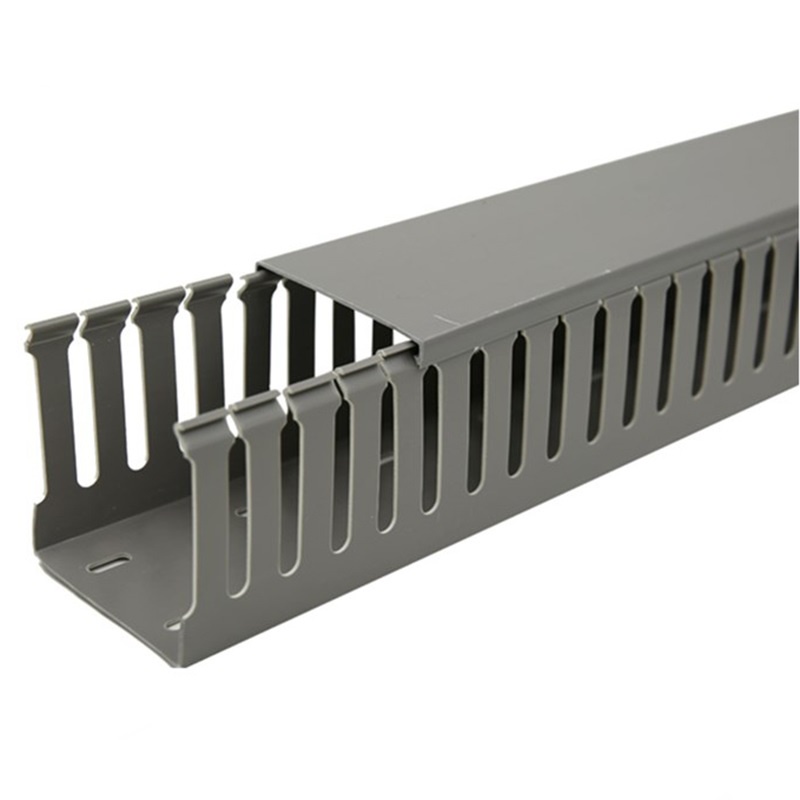 PVC Cable Tray/Duct Slotted 1.0 Meter Length 30 x 30mm/50 x 50mm/80 x