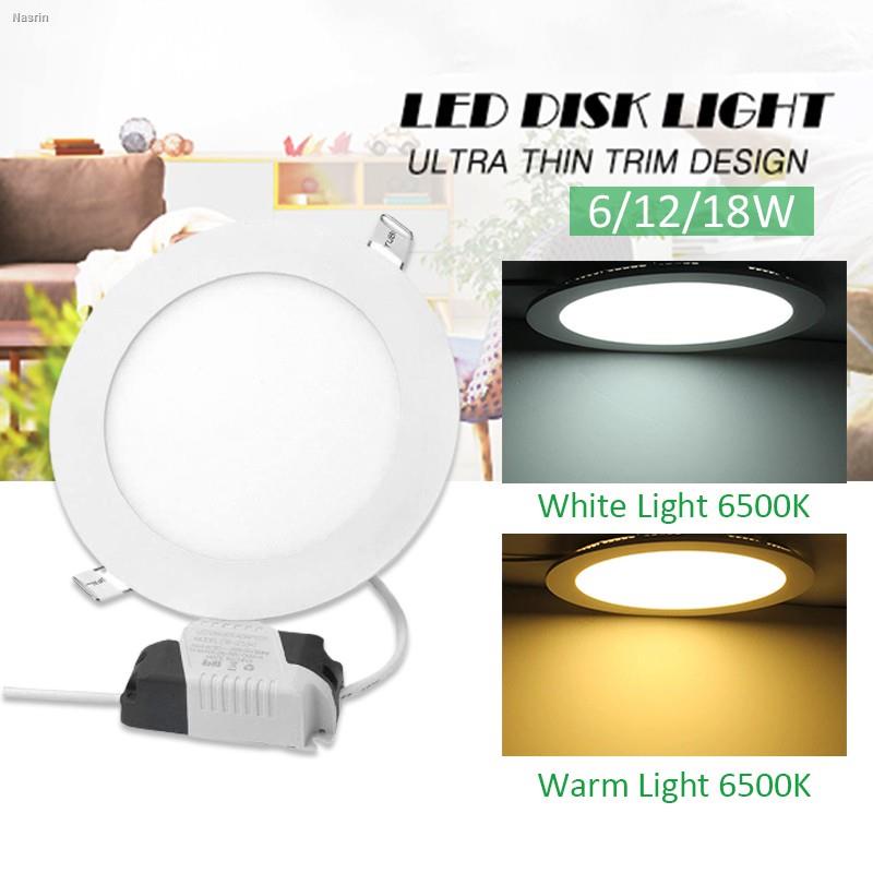 LED Pin light Recessed Downlight Panel Ceiling 2 Color 6/12/18W Down