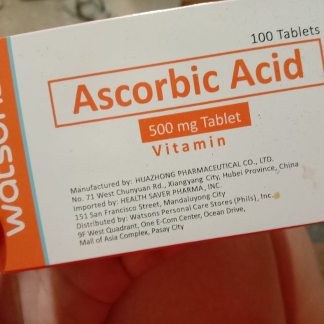 watsons ascorbic acid vitamim c 10tablet 35php Shopee Philippines