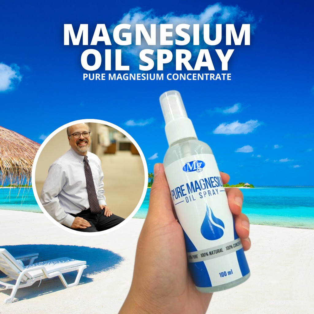 Magnesium Oil Spray 100ml Pure Magnesium High Concentrate Magnezium COD Promag