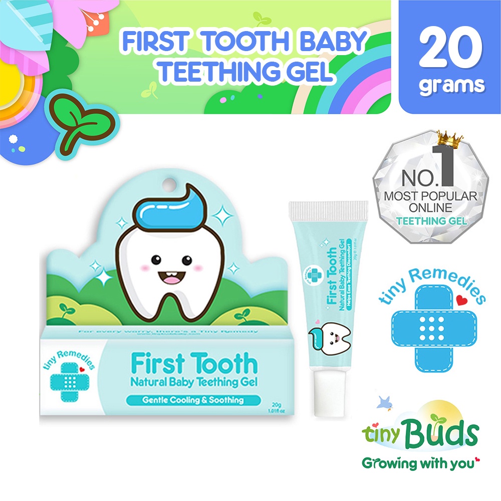 Tiny Remedies First Tooth Natural Baby Teething Gel (20g) Shopee