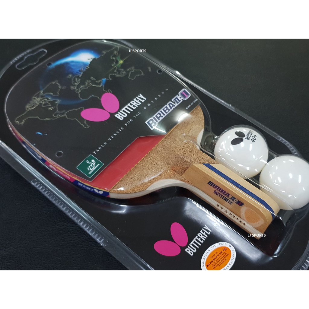 Butterfly Biriba II1 Penhold Preassembled Table Tennis Racket with