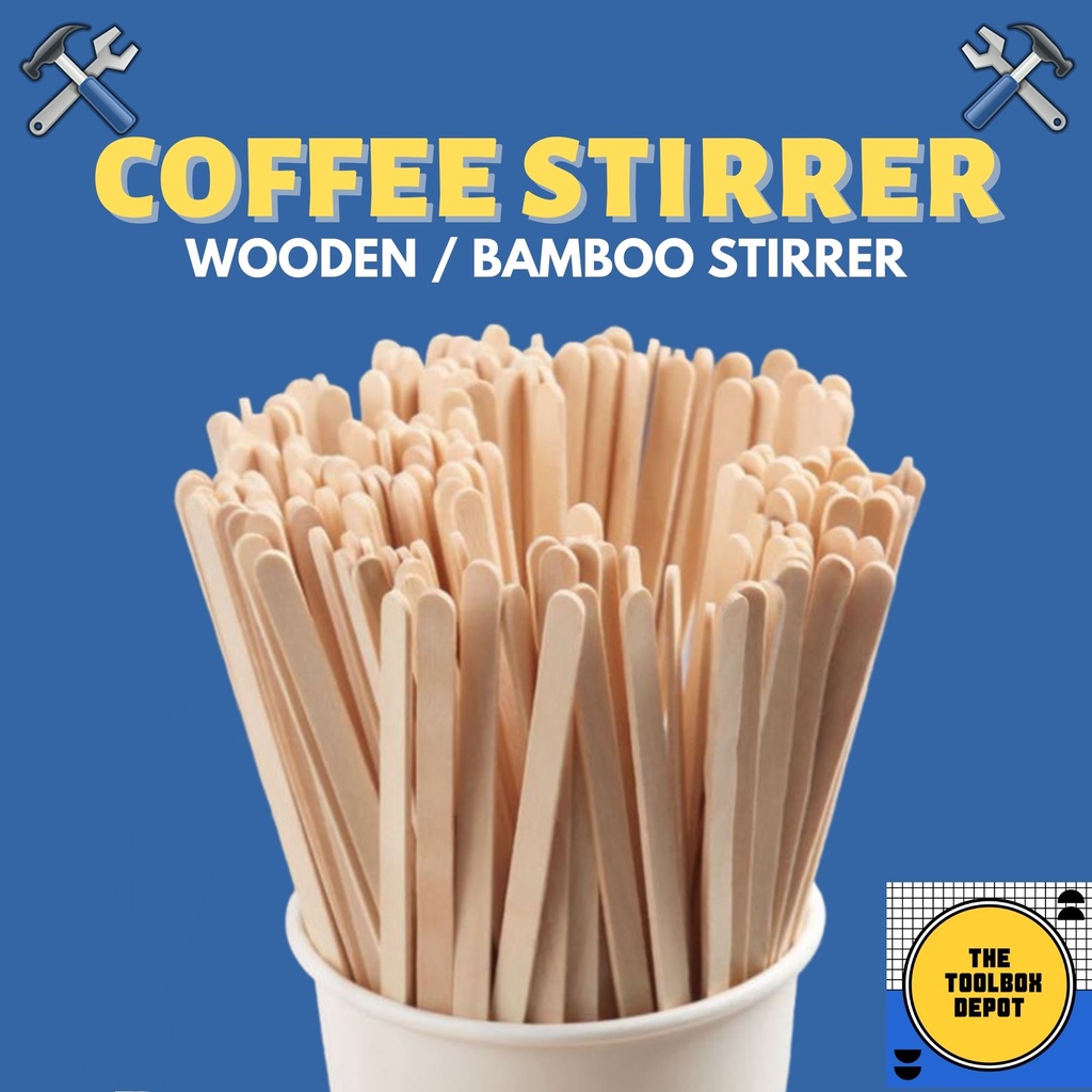 Coffee Stirrer Sticks Wooden Stirrer 500's / Bamboo Stirrer 100's