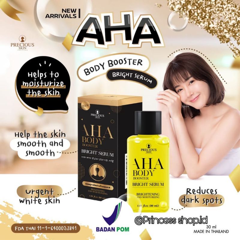 Aha Body Booster Bright Serum Precious Skin / AHA Mimi White / Mimi