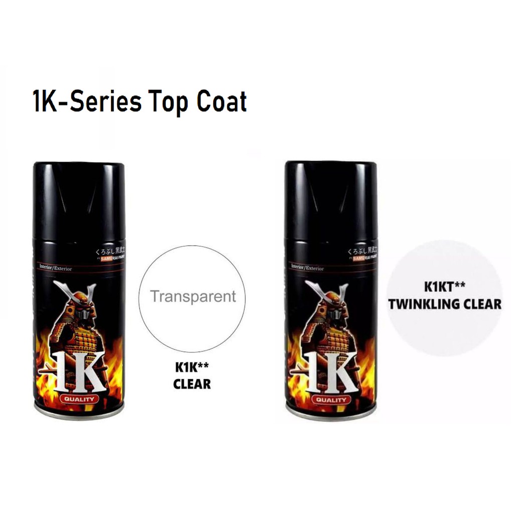 Samurai Paint Top Coat (Clear / Flat Clear / Clear with Glitters