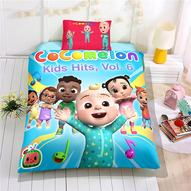 Cartoon Kids Baby Duvet Cover Sets Pillowcase 3d Bedding Set