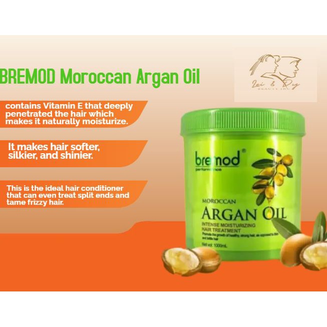 BREMOD MOROCCAN ARGAN OIL INTENSE MOISTURIZING HAIR TREATMENT (1000ML) Shopee Philippines