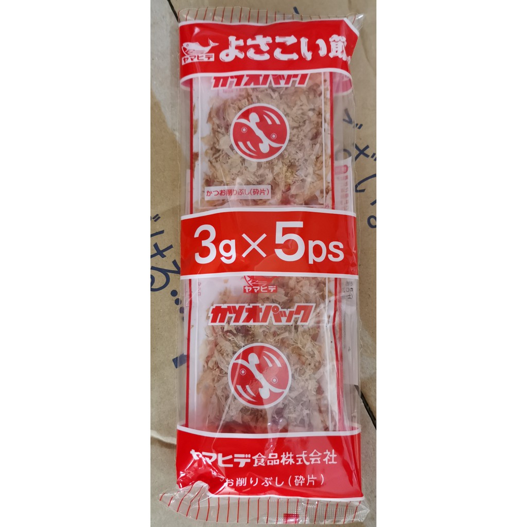 Yamahide Bonito Flakes Katsuobushi (3g X 5 packs) [Japan Imported] かつおの